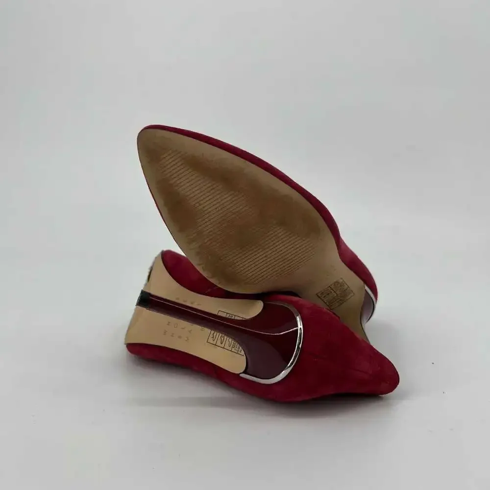 White House Black Market Red Stiletto Heel Ankle Boots | Size 6.5